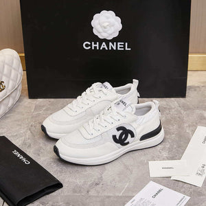 Chanel G46076 Women 24B Trainers Grained Calfskin Black & White C91288 - Fmale-Euro 35=US 4 - View 10