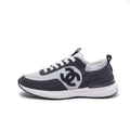 Chanel G46076 Women 24B Trainers Suede leather Black & White C91292 - Fmale-Euro 35=US 4 - View 1