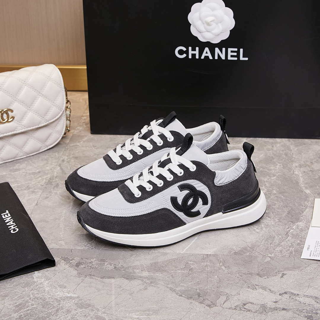 Chanel G46076 Women 24B Trainers Suede leather Black & White C91292 - Fmale-Euro 35=US 4 - View 10
