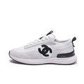 Chanel G46076 Women 24B Trainers Suede leather Black & White C91293 - Fmale-Euro 35=US 4 - View 1