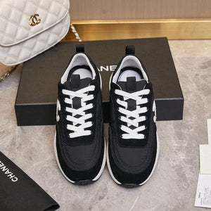 Chanel G46076 Women 24B Trainers Suede leather Black & White C91294 - Fmale-Euro 35=US 4 - View 7