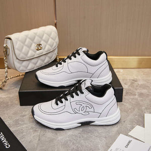 Chanel G46084 Women 24B Trainers Cotton  White & Black C91280 - Fmale-Euro 35=US 4 - View 4