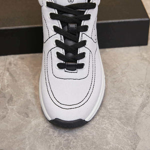 Chanel G46084 Women 24B Trainers Cotton  White & Black C91280 - Fmale-Euro 35=US 4 - View 6
