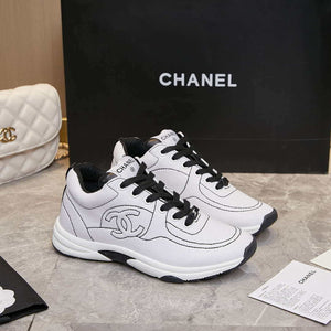 Chanel G46084 Women 24B Trainers Cotton  White & Black C91280 - Fmale-Euro 35=US 4 - View 10