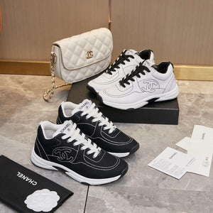 Chanel G46084 Women 24B Trainers Cotton  Black & White C91281 - Fmale-Euro 35=US 4 - View 9