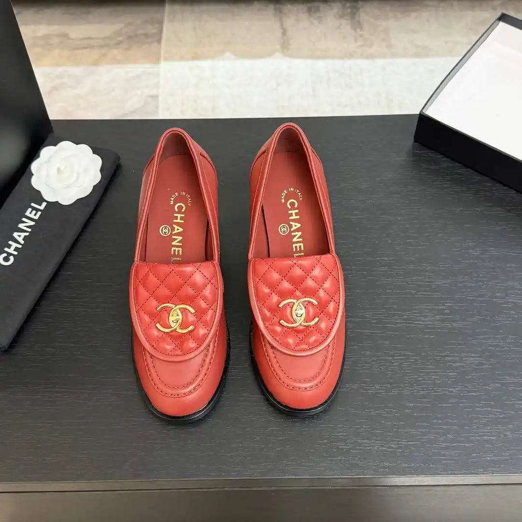 Chanel G46692 Women Shoes Moccasins Lambskin C93701