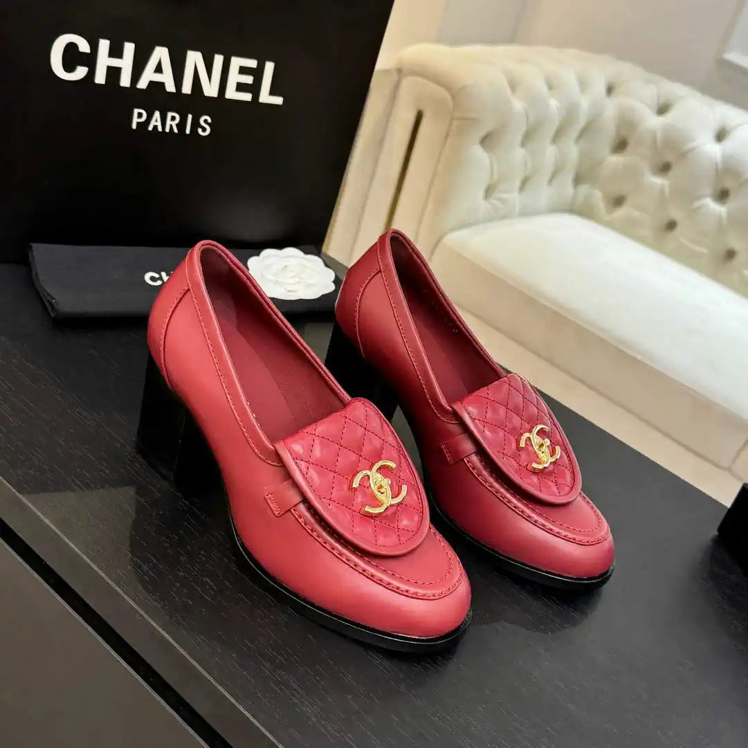 Chanel G46692 Women Shoes Moccasins Lambskin C93701