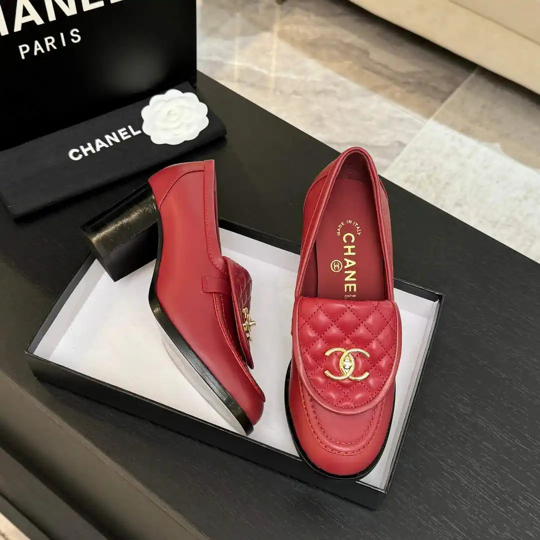 Chanel G46692 Women Shoes Moccasins Lambskin C93701