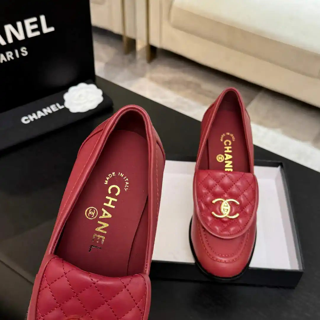 Chanel G46692 Women Shoes Moccasins Lambskin C93701