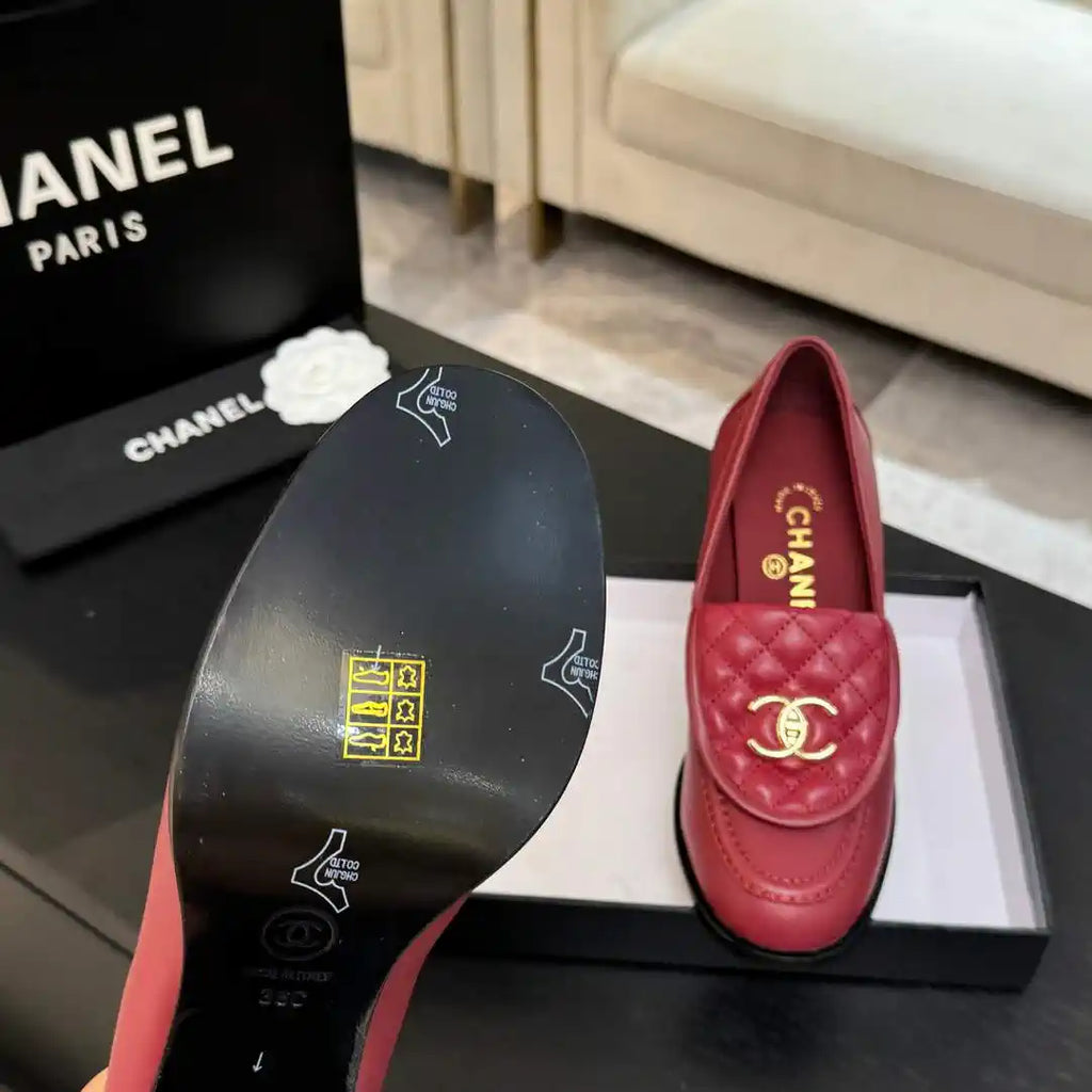 Chanel G46692 Women Shoes Moccasins Lambskin C93701