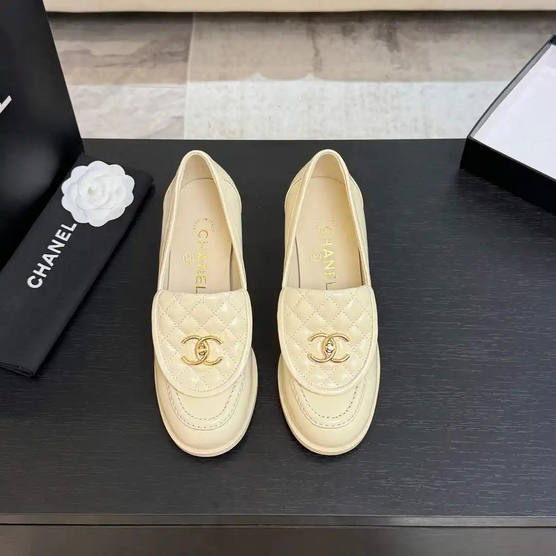 Chanel G46692 Women Shoes Moccasins Lambskin C93702
