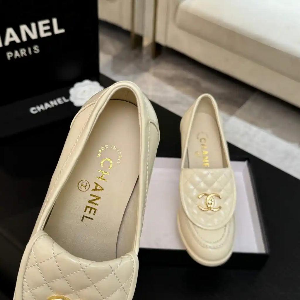 Chanel G46692 Women Shoes Moccasins Lambskin C93702