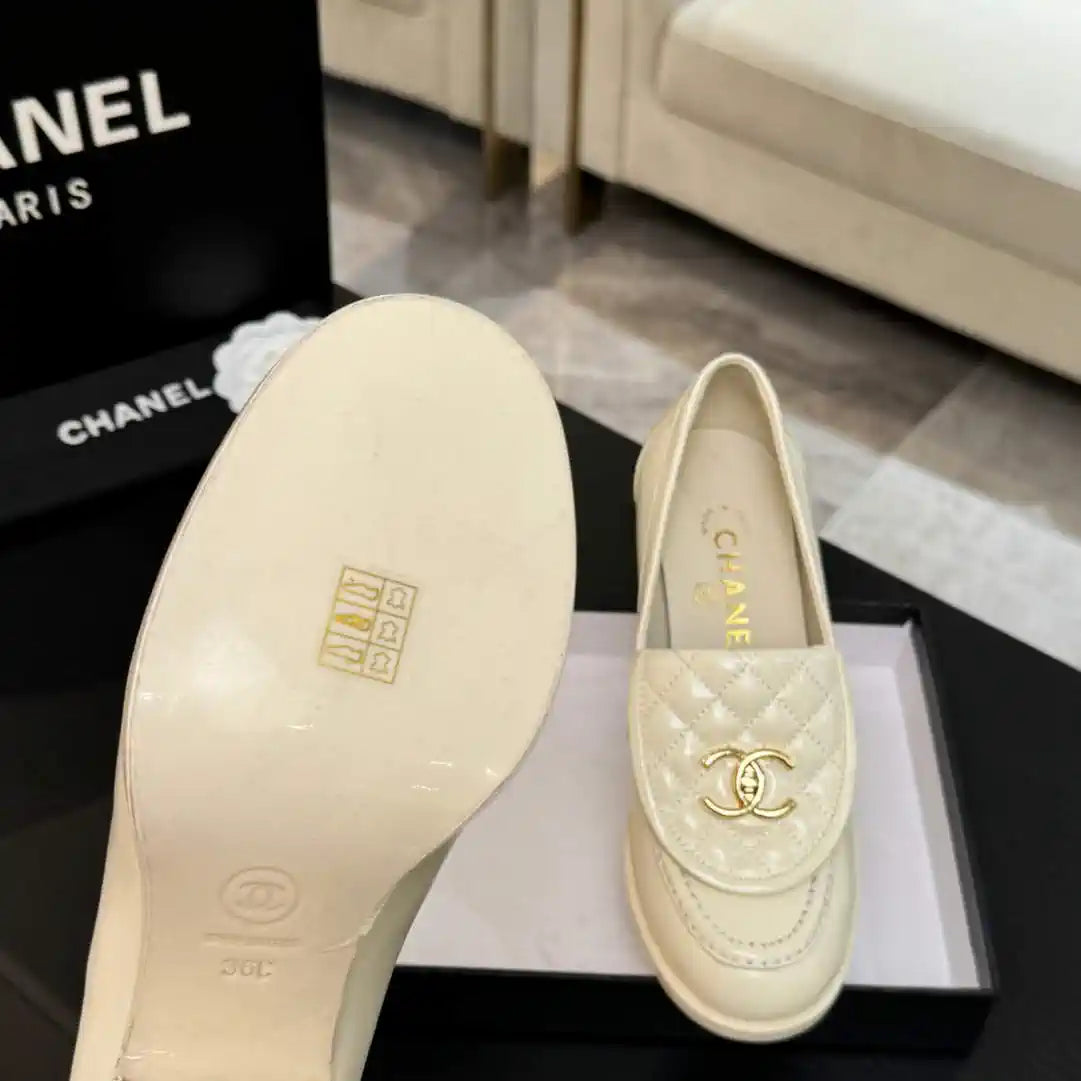 Chanel G46692 Women Shoes Moccasins Lambskin C93702