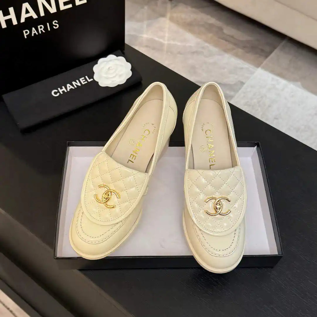 Chanel G46692 Women Shoes Moccasins Lambskin C93702
