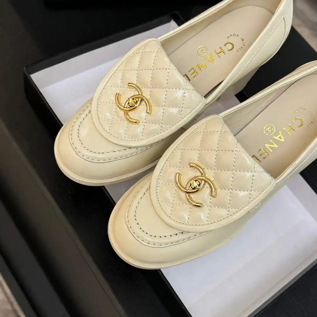 Chanel G46692 Women Shoes Moccasins Lambskin C93702