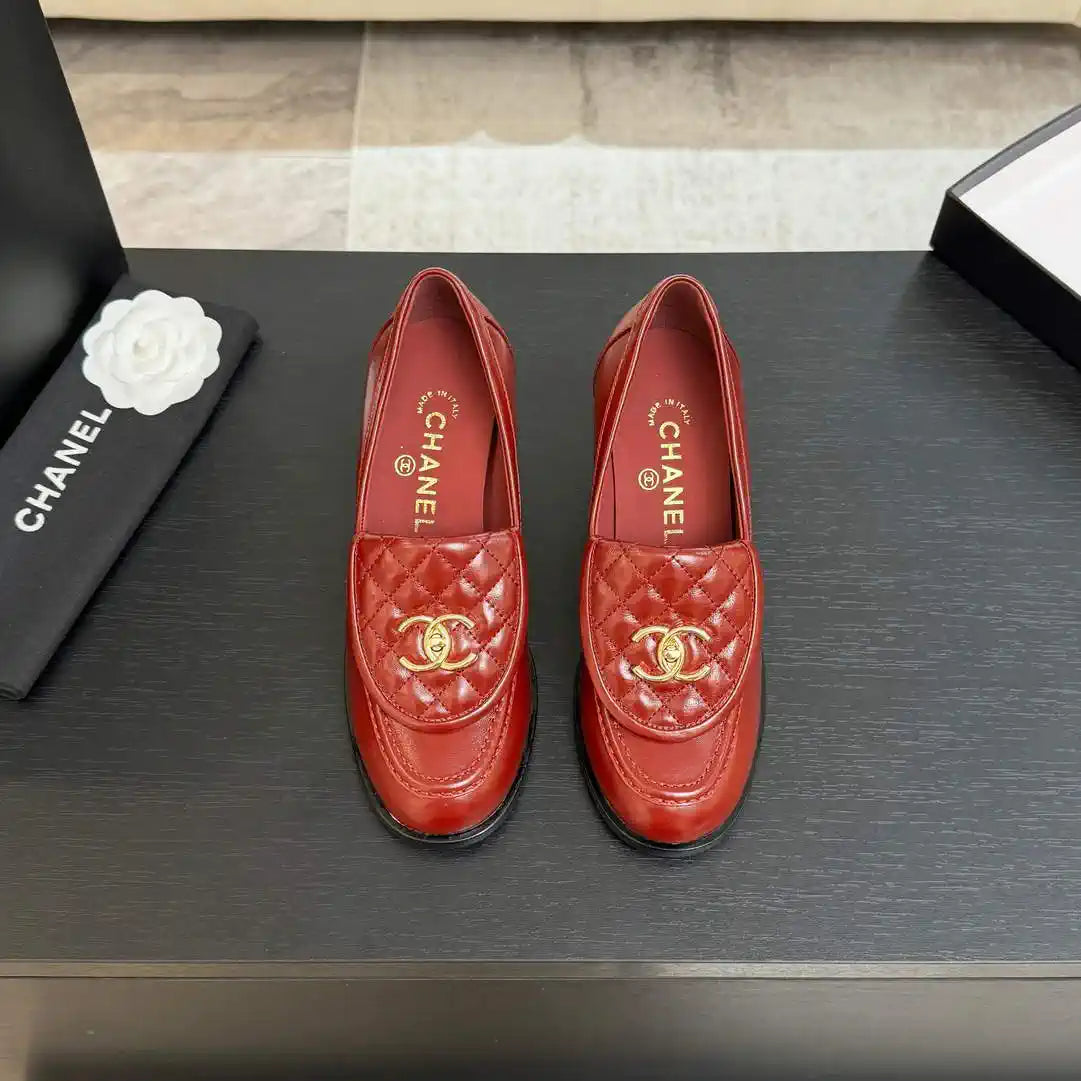 Chanel G46692 Women Shoes Moccasins Lambskin C93705