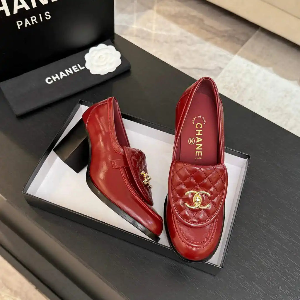 Chanel G46692 Women Shoes Moccasins Lambskin C93705