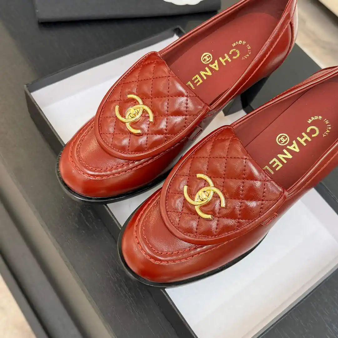 Chanel G46692 Women Shoes Moccasins Lambskin C93705