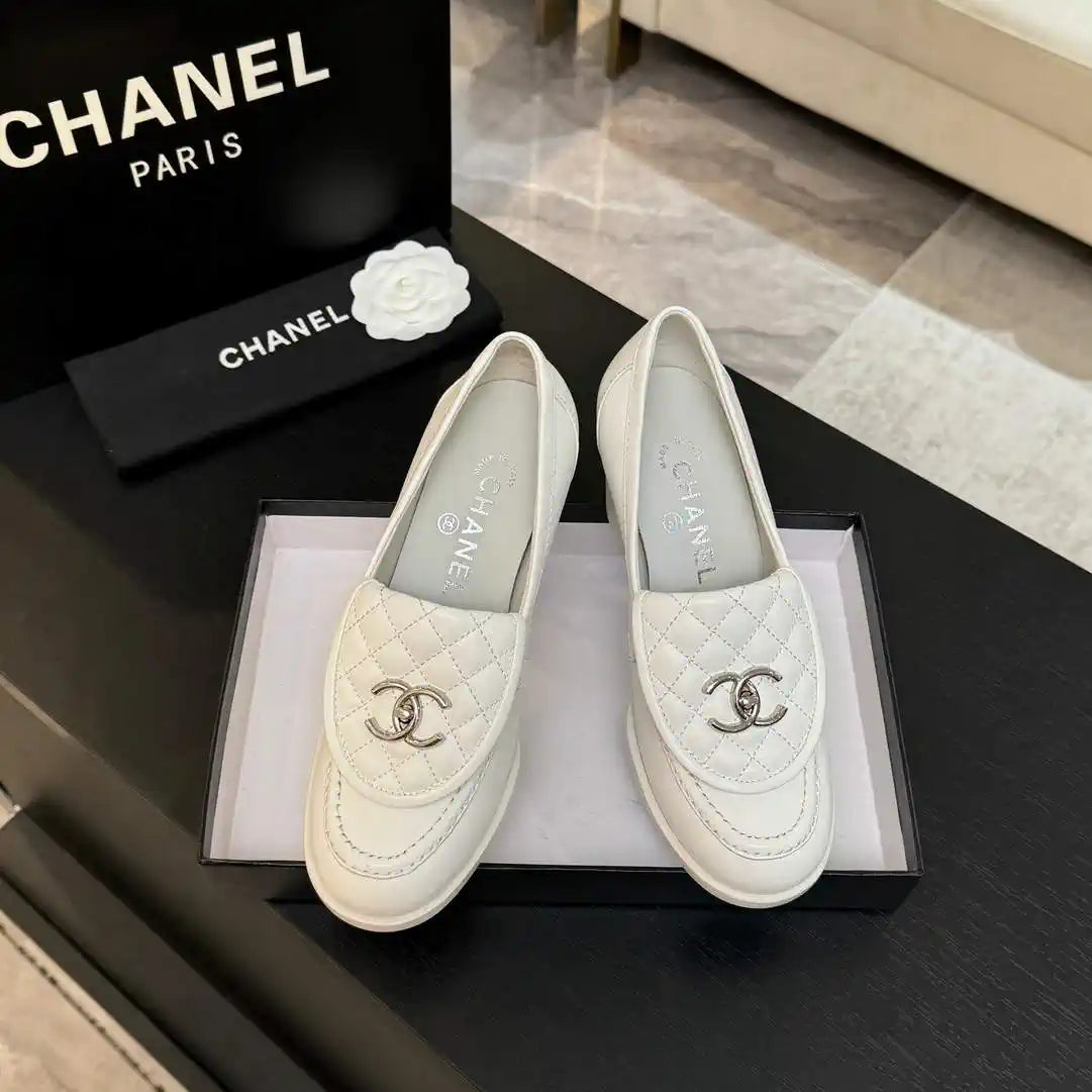 Chanel G46692 Women Shoes Moccasins Lambskin C93706