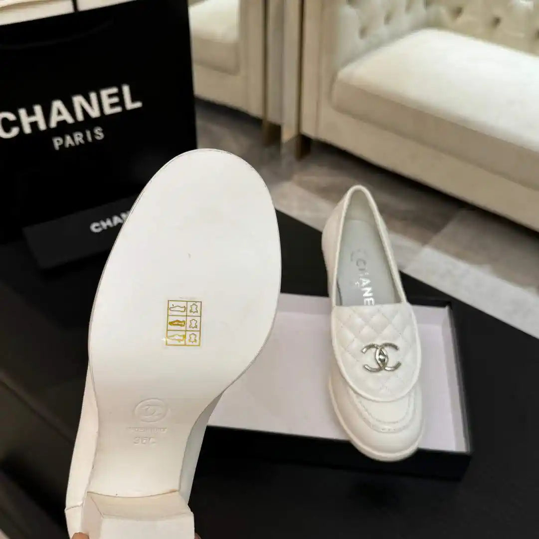 Chanel G46692 Women Shoes Moccasins Lambskin C93706