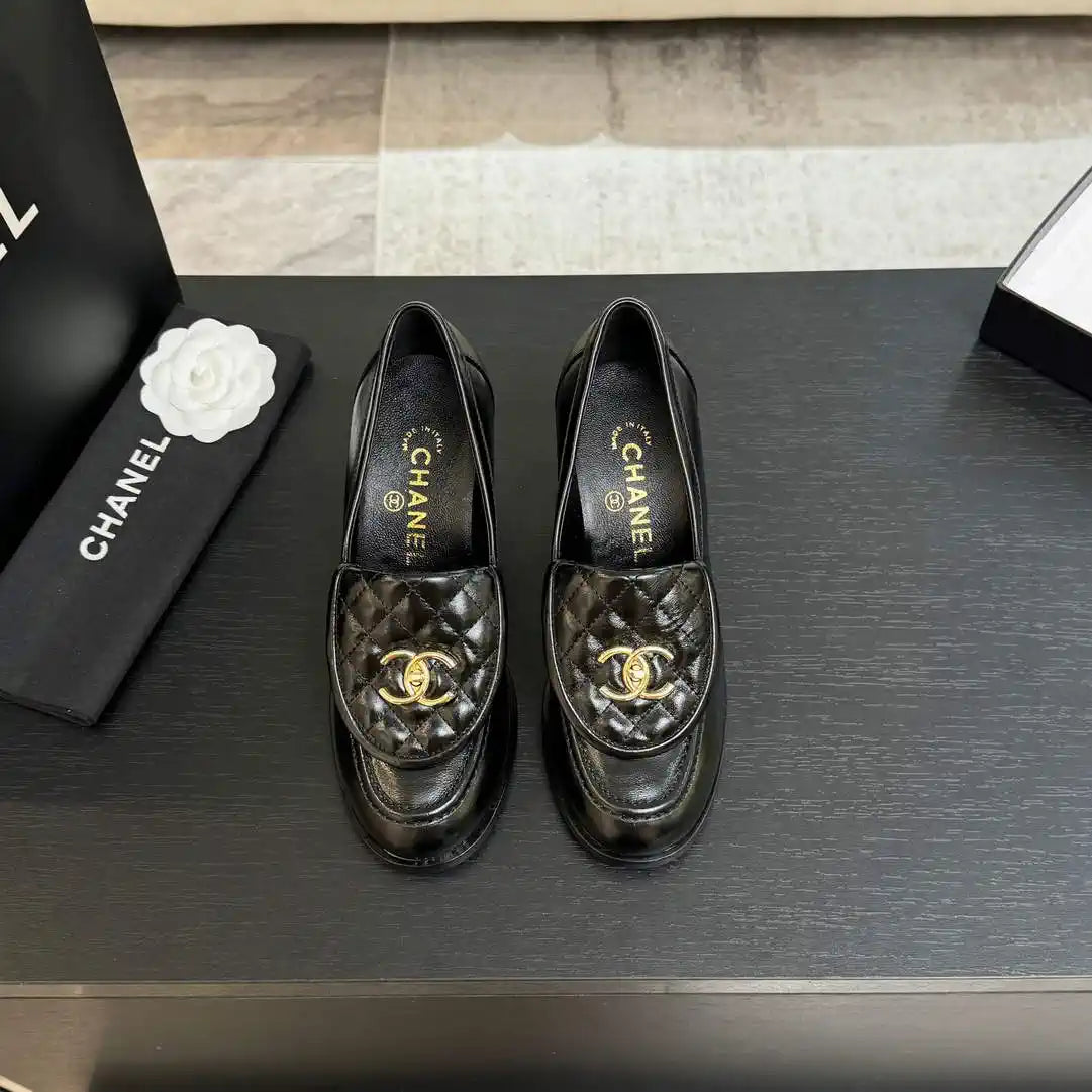 Chanel G46692 Women Shoes Moccasins Lambskin C93707