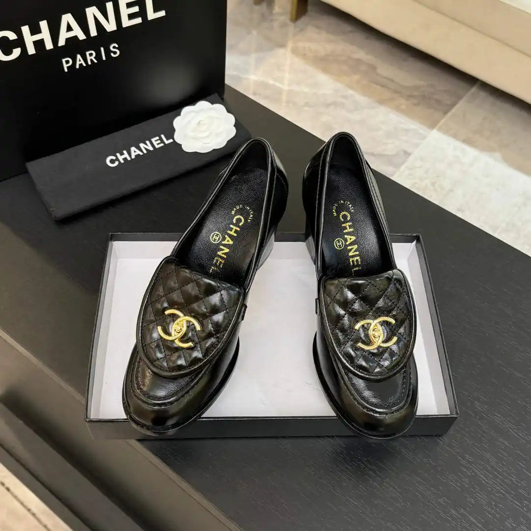 Chanel G46692 Women Shoes Moccasins Lambskin C93707