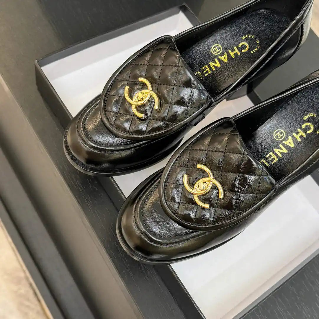 Chanel G46692 Women Shoes Moccasins Lambskin C93707