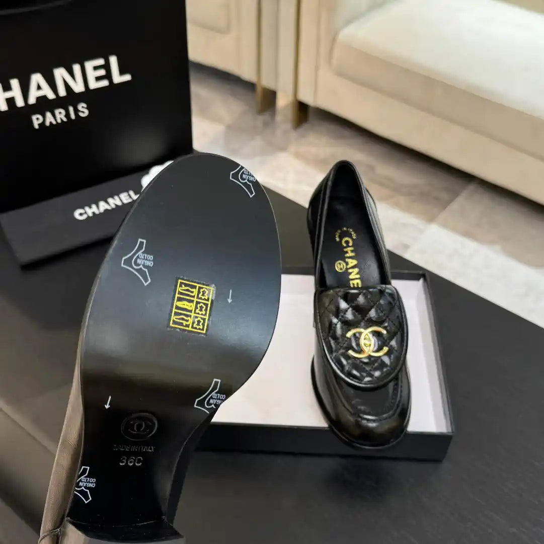 Chanel G46692 Women Shoes Moccasins Lambskin C93707