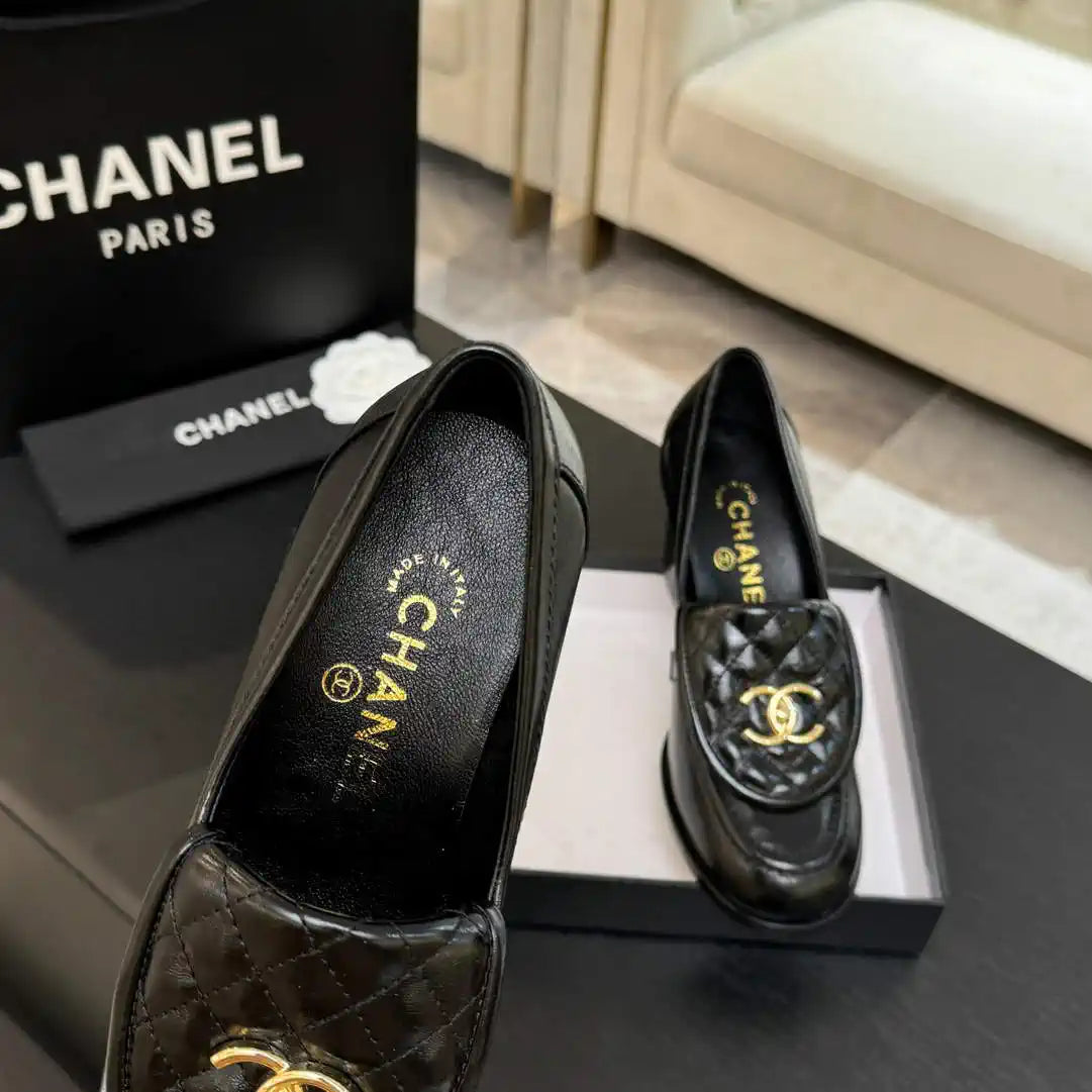 Chanel G46692 Women Shoes Moccasins Lambskin C93707