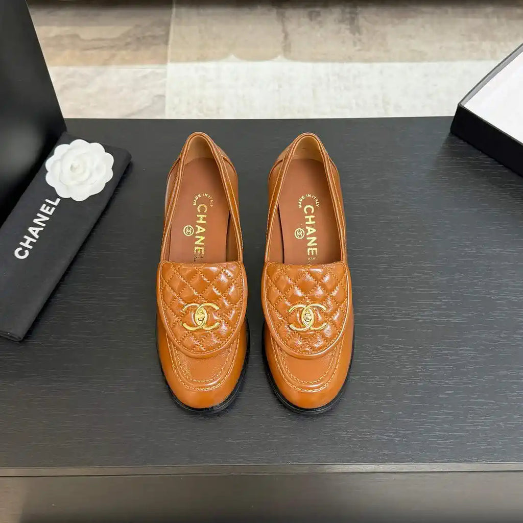 Chanel G46692 Women Shoes Moccasins Lambskin C93708