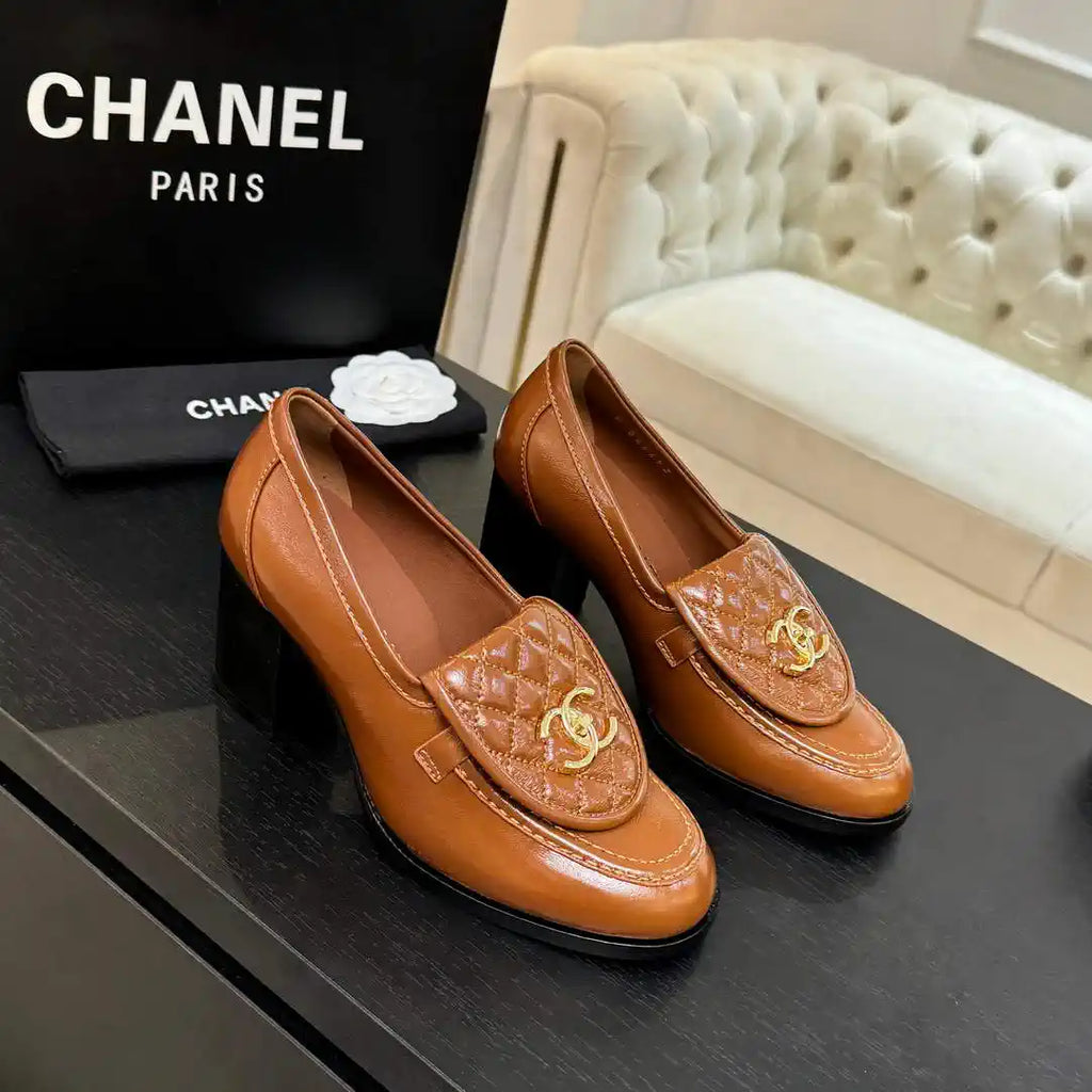 Chanel G46692 Women Shoes Moccasins Lambskin C93708