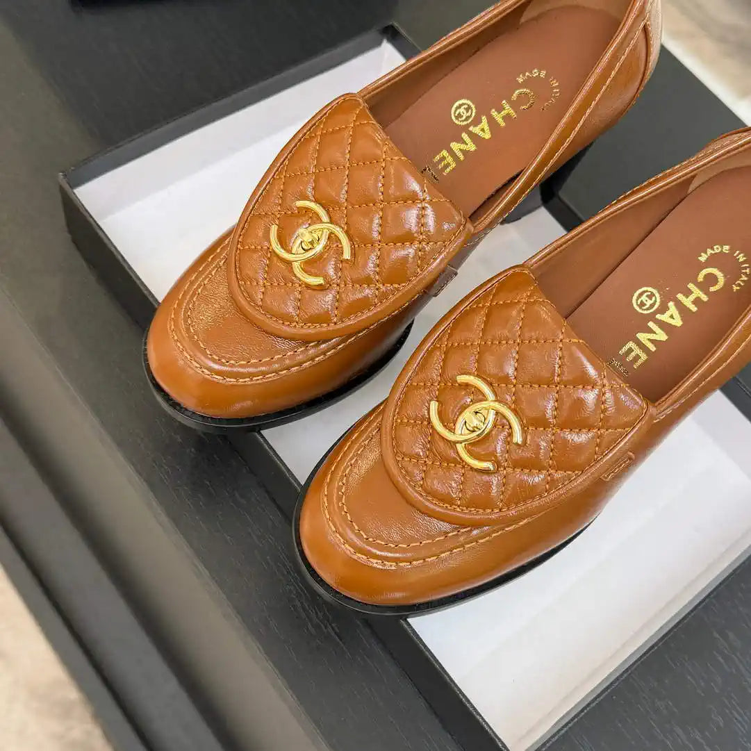 Chanel G46692 Women Shoes Moccasins Lambskin C93708