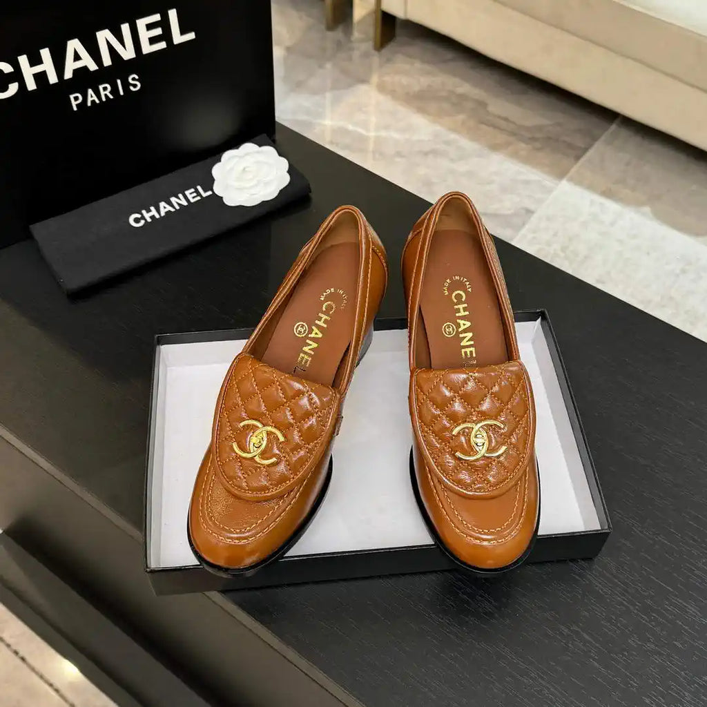 Chanel G46692 Women Shoes Moccasins Lambskin C93708