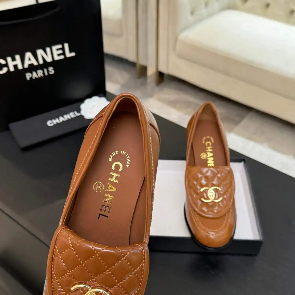 Chanel G46692 Women Shoes Moccasins Lambskin C93708