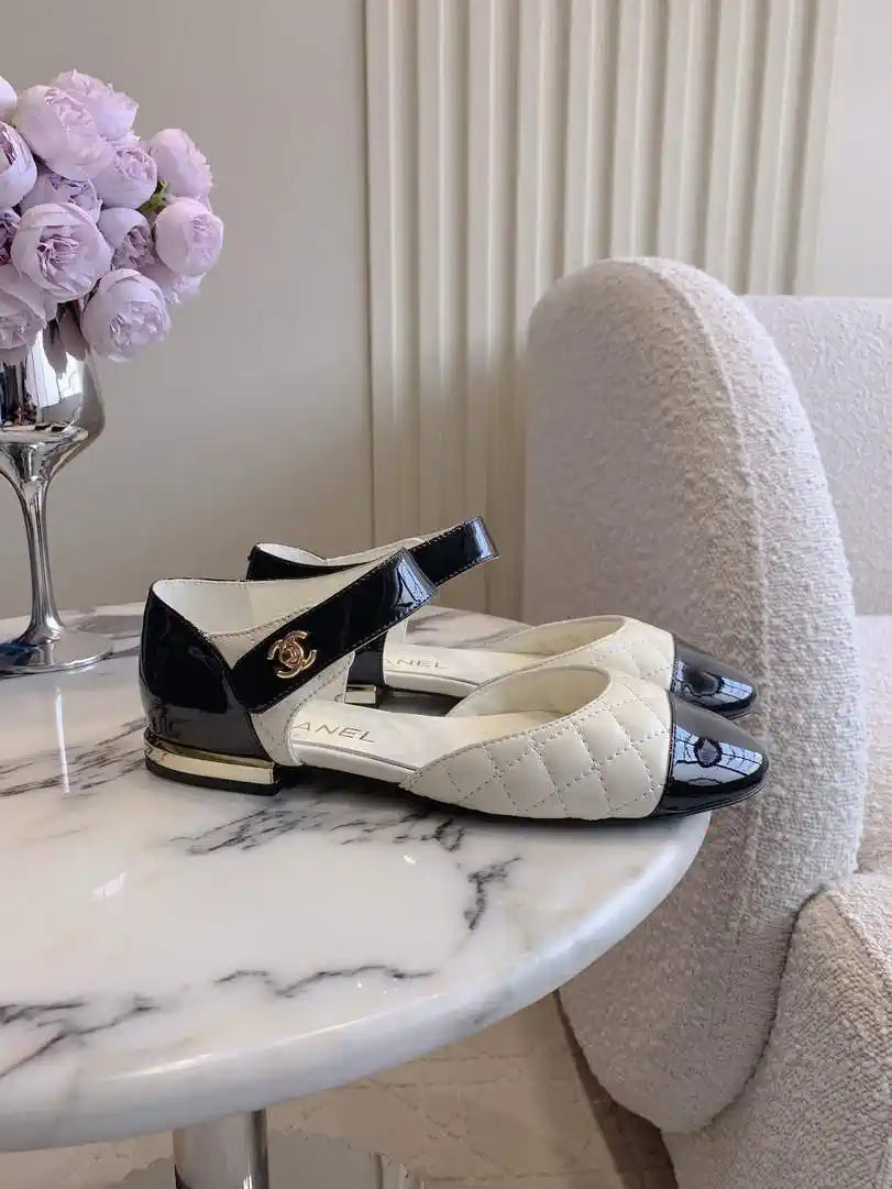 Chanel G46701 Mary Janes Lambskin Patent Calfskin C90313