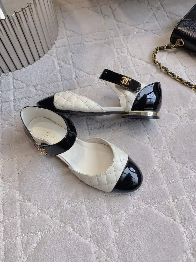 Chanel G46701 Mary Janes Lambskin Patent Calfskin C90313