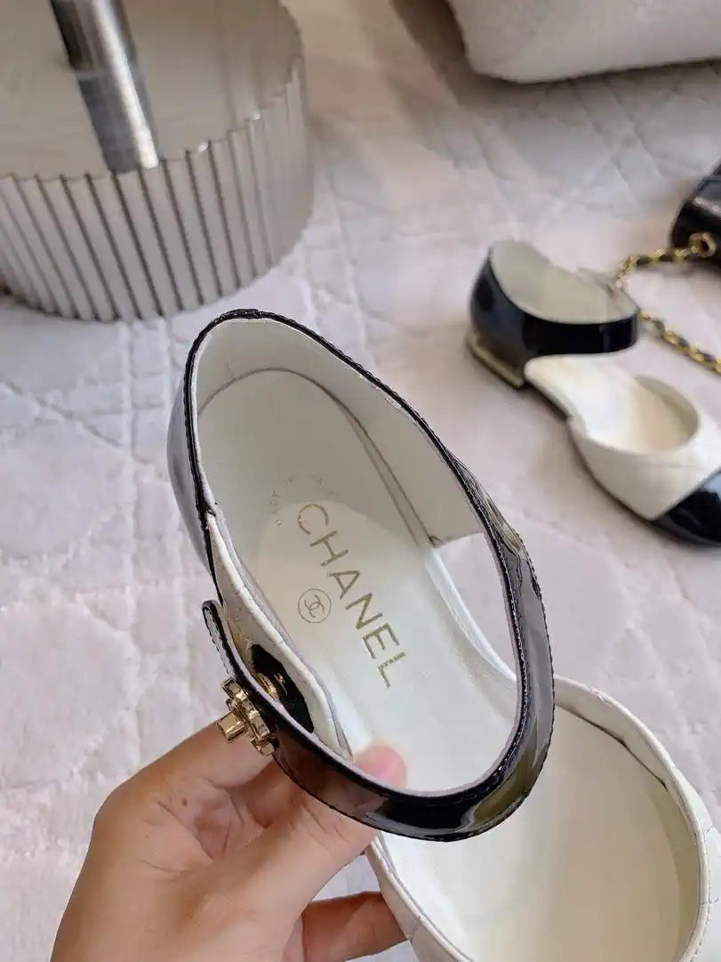Chanel G46701 Mary Janes Lambskin Patent Calfskin C90313