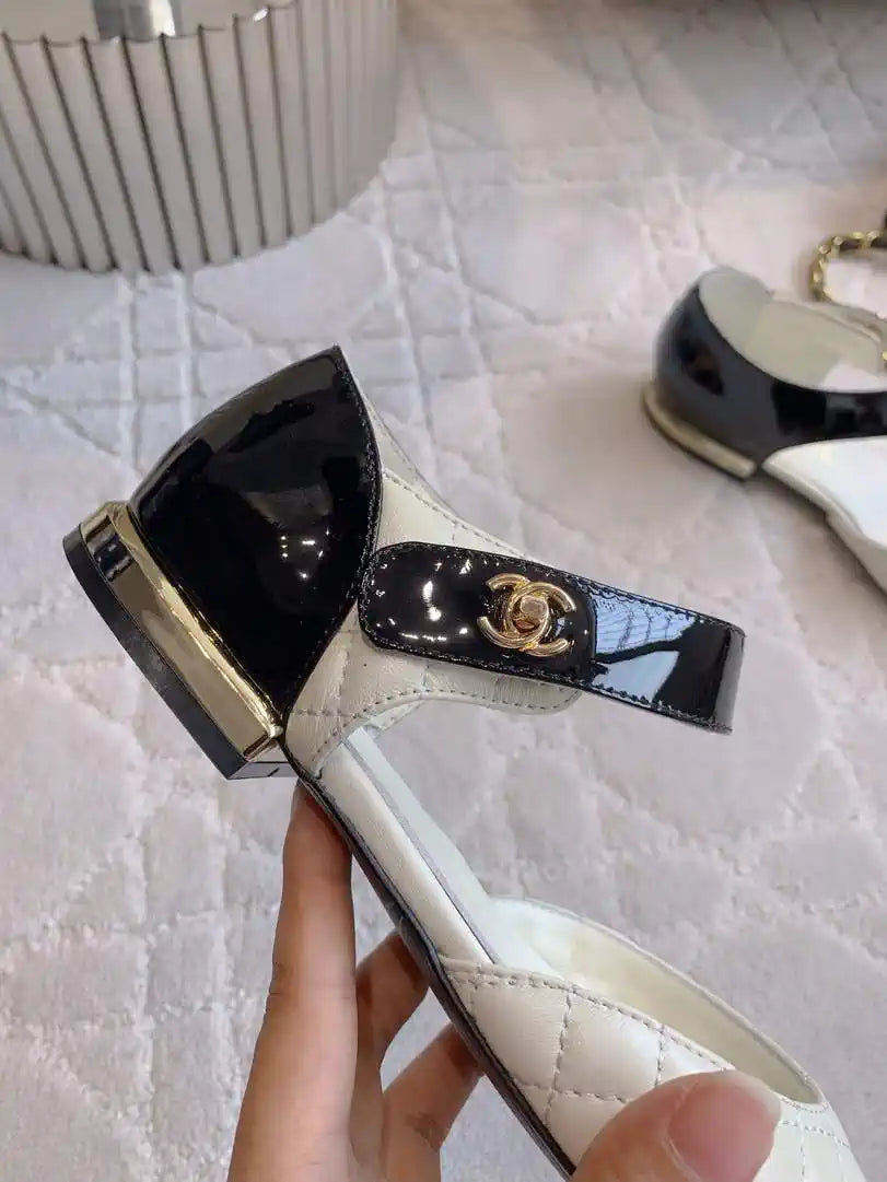 Chanel G46701 Mary Janes Lambskin Patent Calfskin C90313