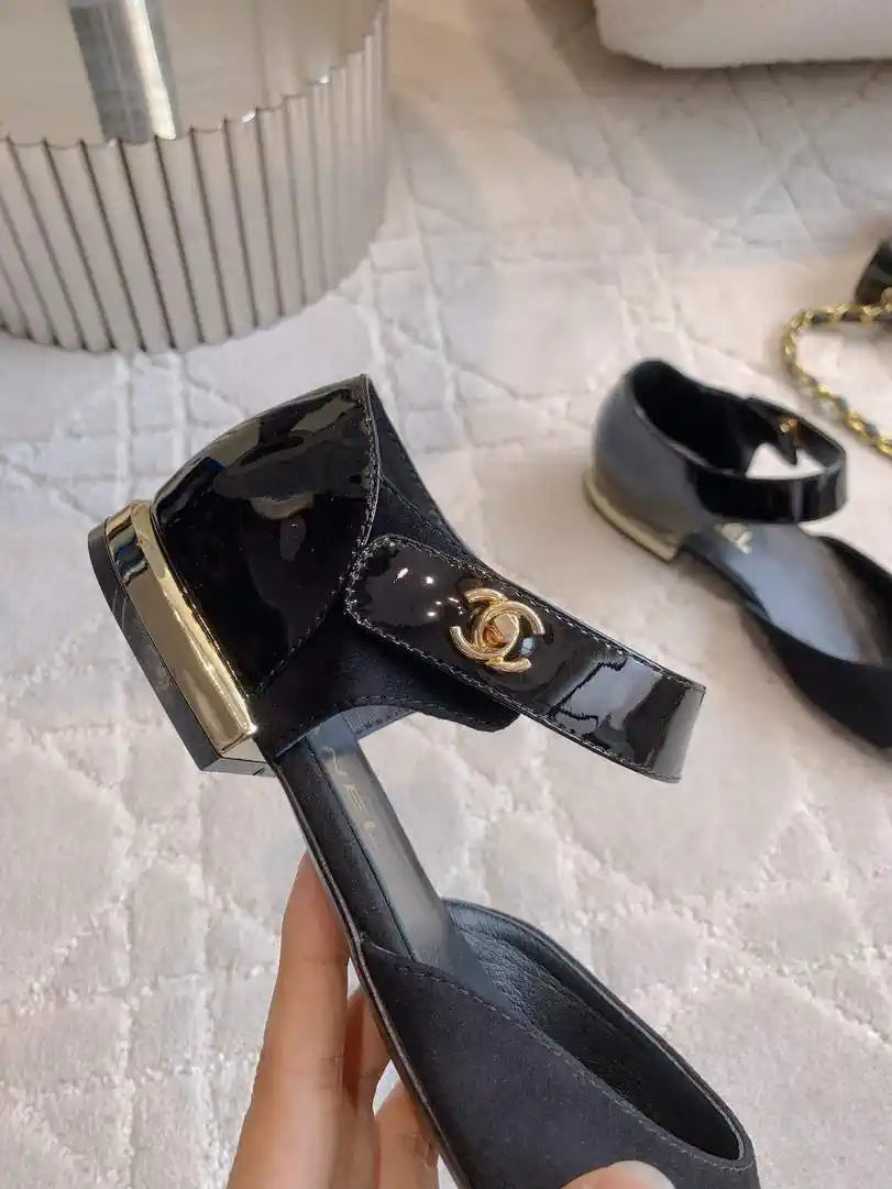 Chanel G46701 Mary Janes Lambskin Patent Calfskin C90314