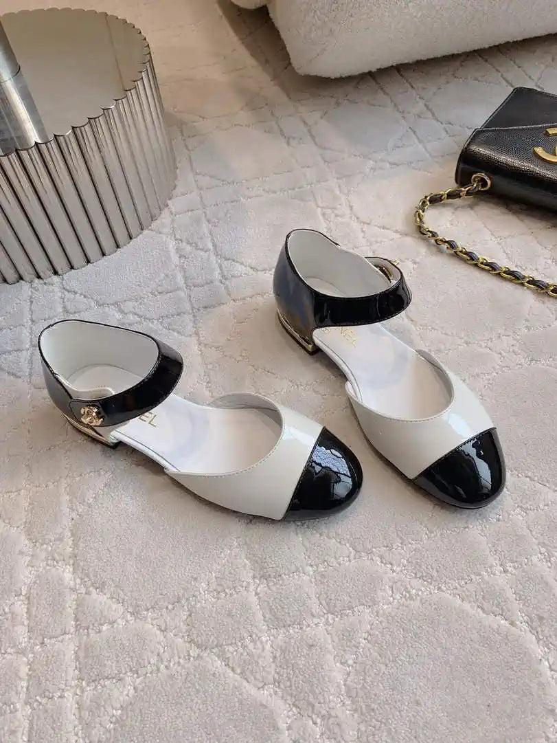 Chanel G46701 Mary Janes Lambskin Patent Calfskin C90316