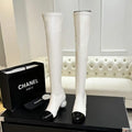 Chanel G46777 Long Boots Stretch Lambskin & Patent Calfskin C90327