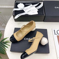 Chanel Giant Pearl Heel Mary Jane Shoes C93684