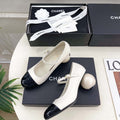 Chanel Giant Pearl Heel Mary Jane Shoes C93685
