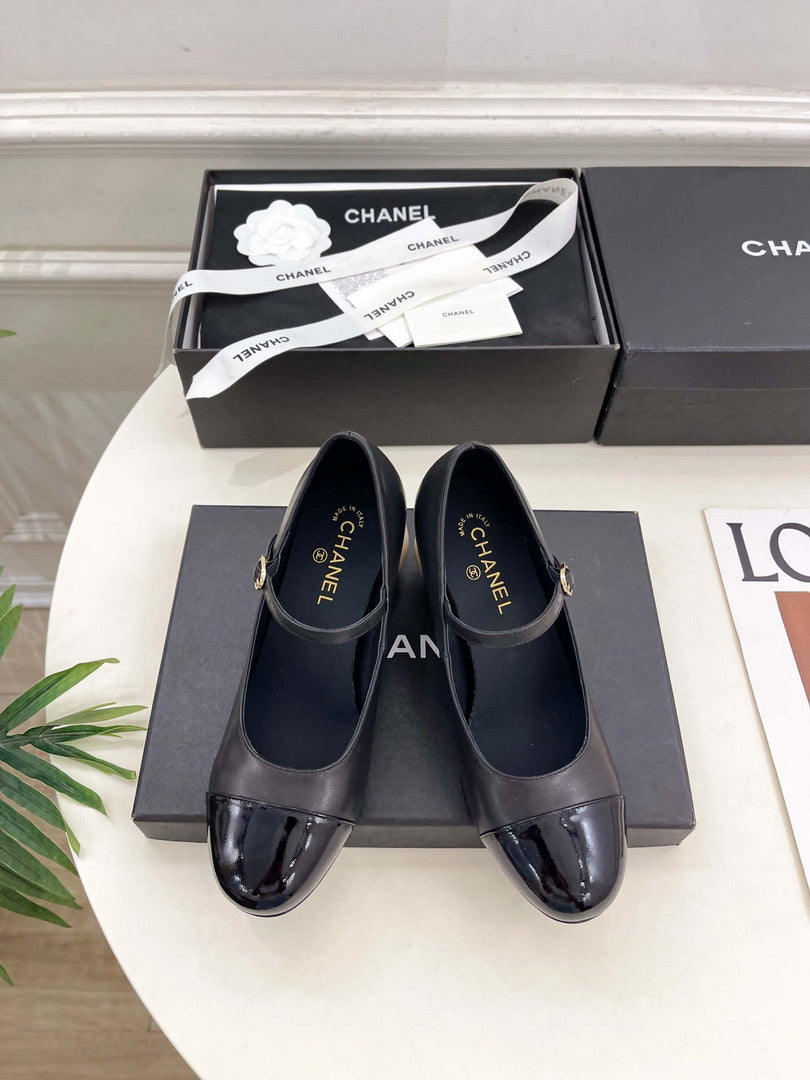 Chanel Giant Pearl Heel Mary Jane Shoes C93686