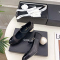 Chanel Giant Pearl Heel Mary Jane Shoes C93686