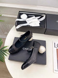 Chanel Giant Pearl Heel Mary Jane Shoes C93686