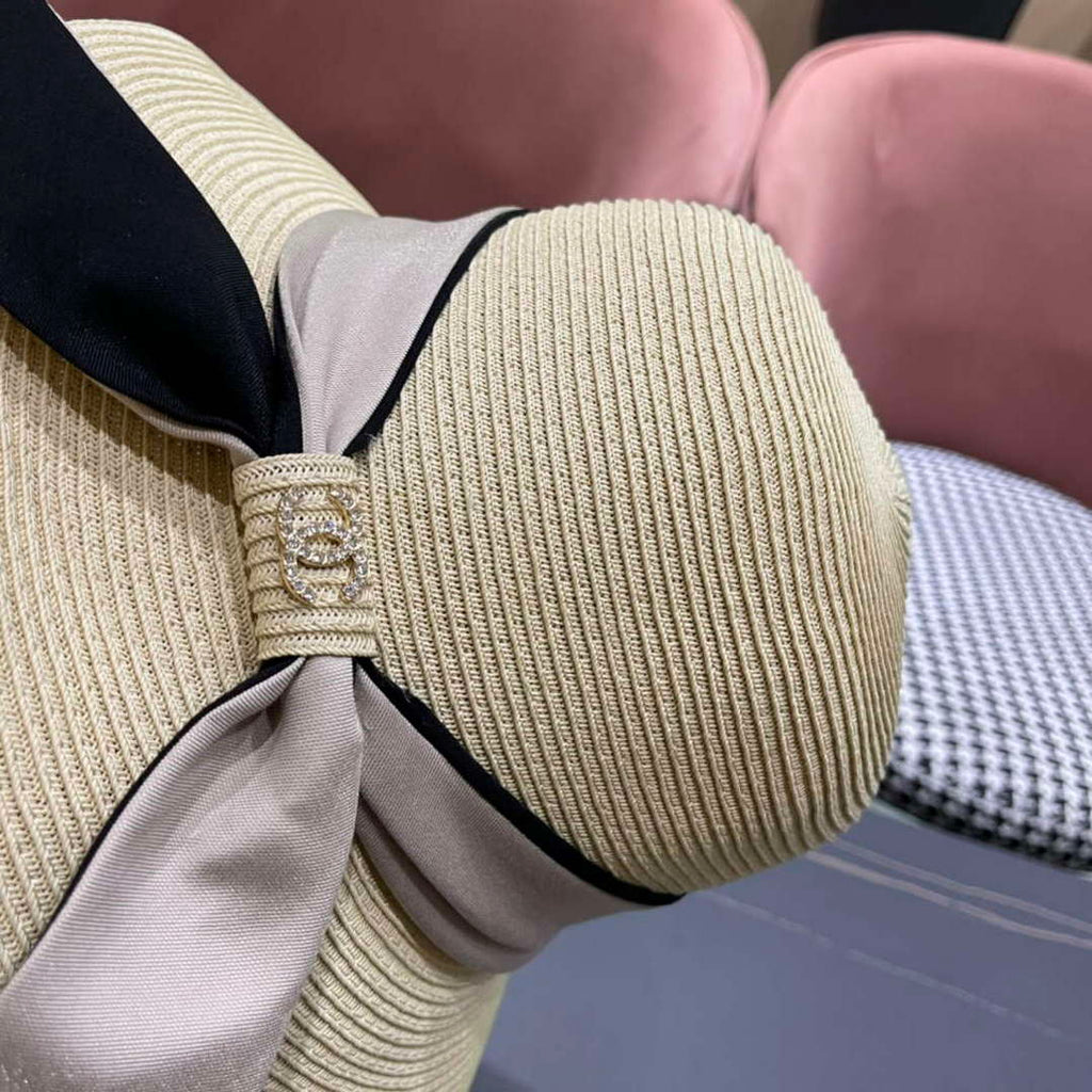 Chanel Hat Designer Chanel Woven Straw Hat C88130
