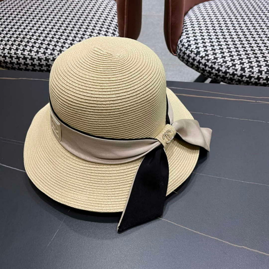 Chanel Hat Designer Chanel Woven Straw Hat C88130