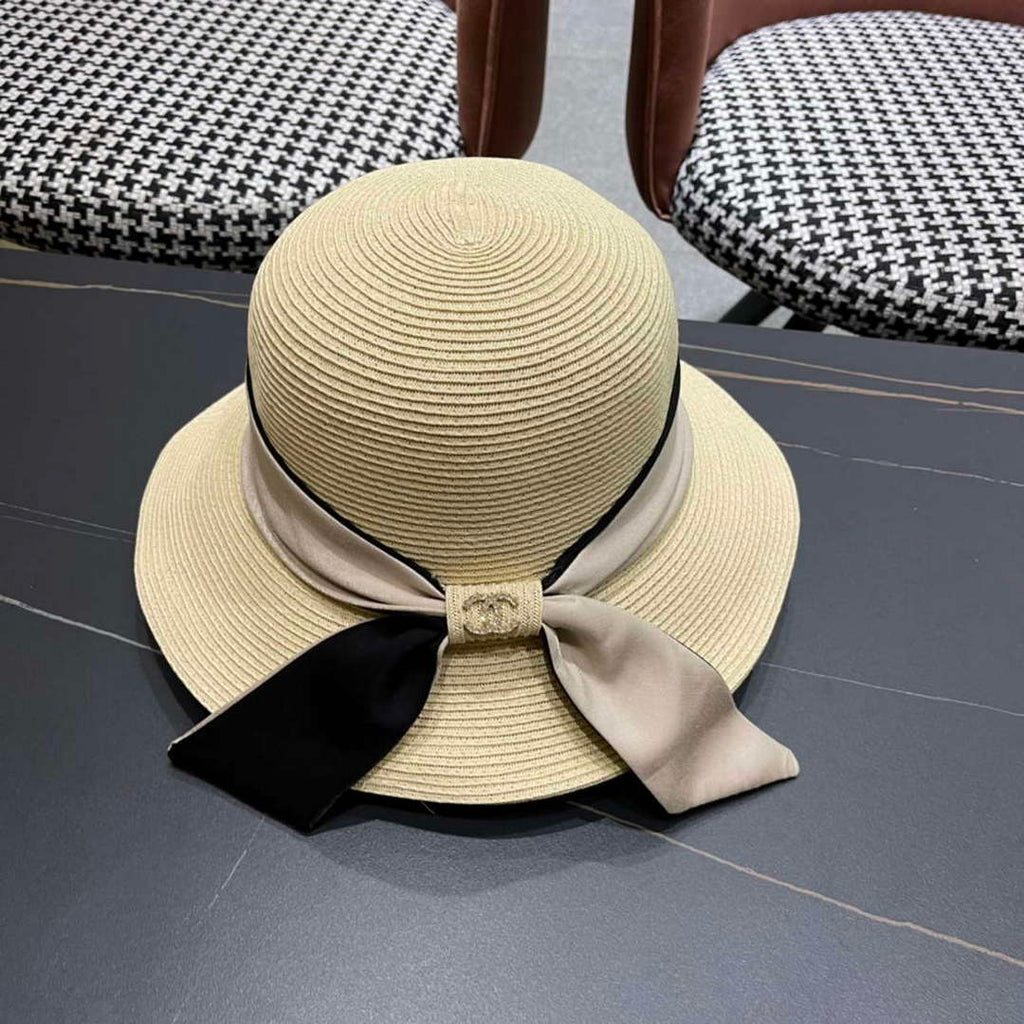 Chanel Hat Designer Chanel Woven Straw Hat C88130