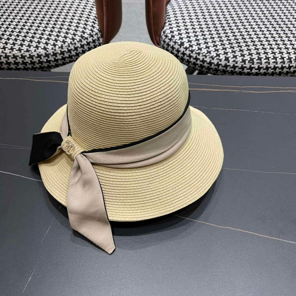Chanel Hat Designer Chanel Woven Straw Hat C88130